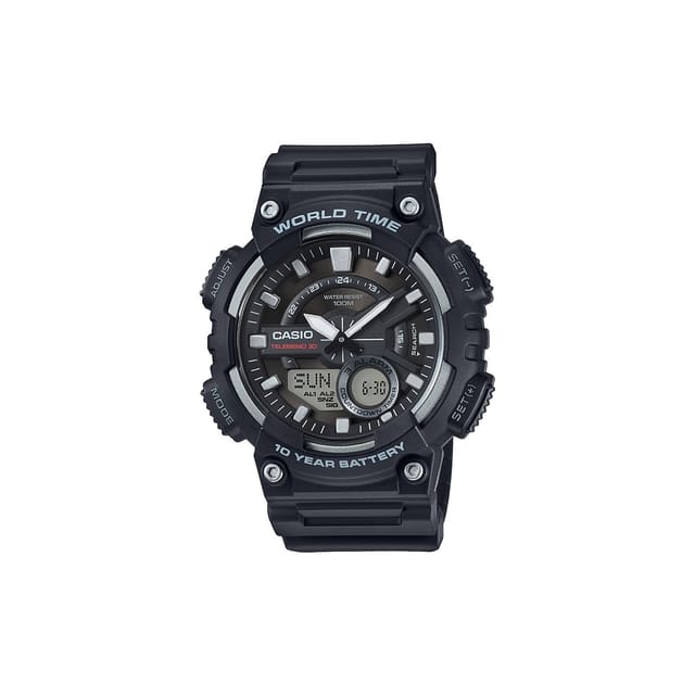 Casio Casio Men's AEQ-110W-1AVEF Collection 47mm Quartz Watch in Black - 2