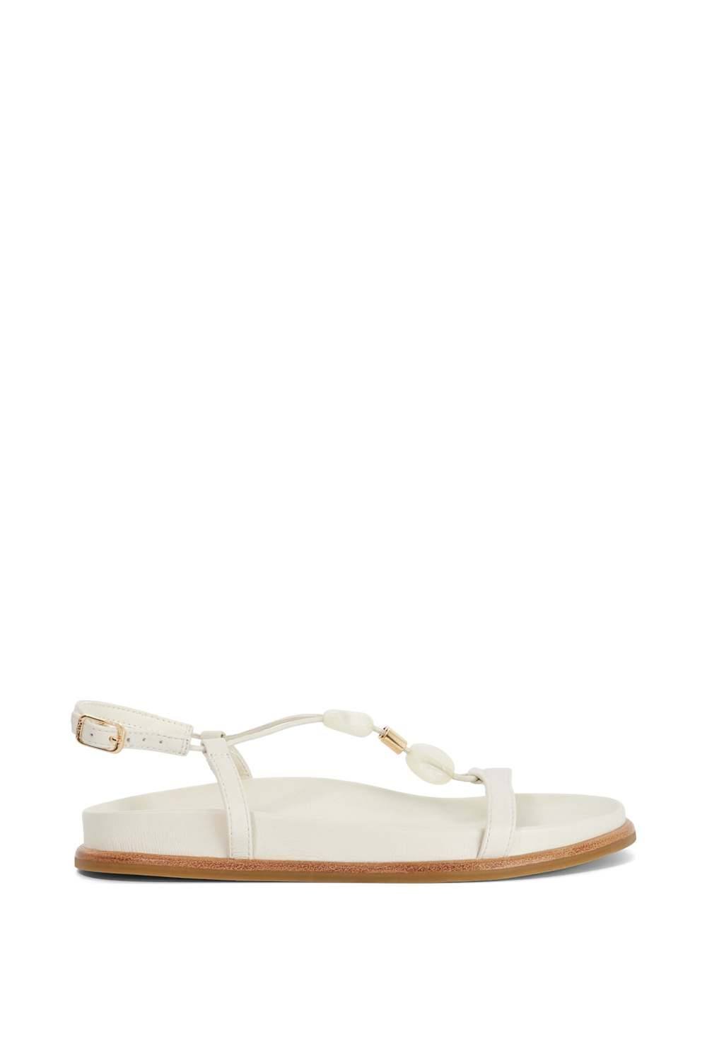 Dune London Dune London Women's 'Lottee' Leather Sandals in White - 3