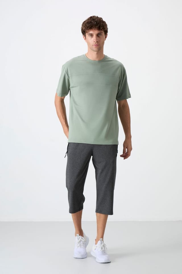 Tommy Life Tommy Life Men's Capri Cycling Shorts in Charcoal - 2