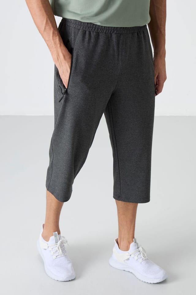 Tommy Life Tommy Life Men's Capri Cycling Shorts in Charcoal - 3