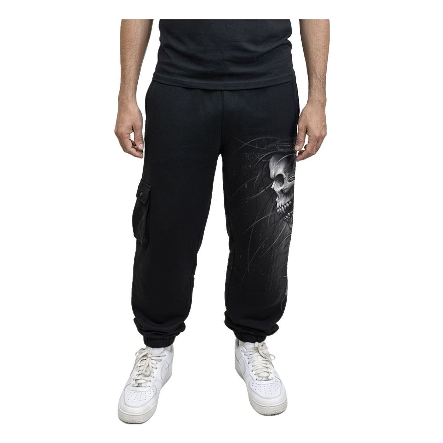 Spiral Direct Spiral Direct Men's Death Forever Cargo Jogging Bottoms in Black