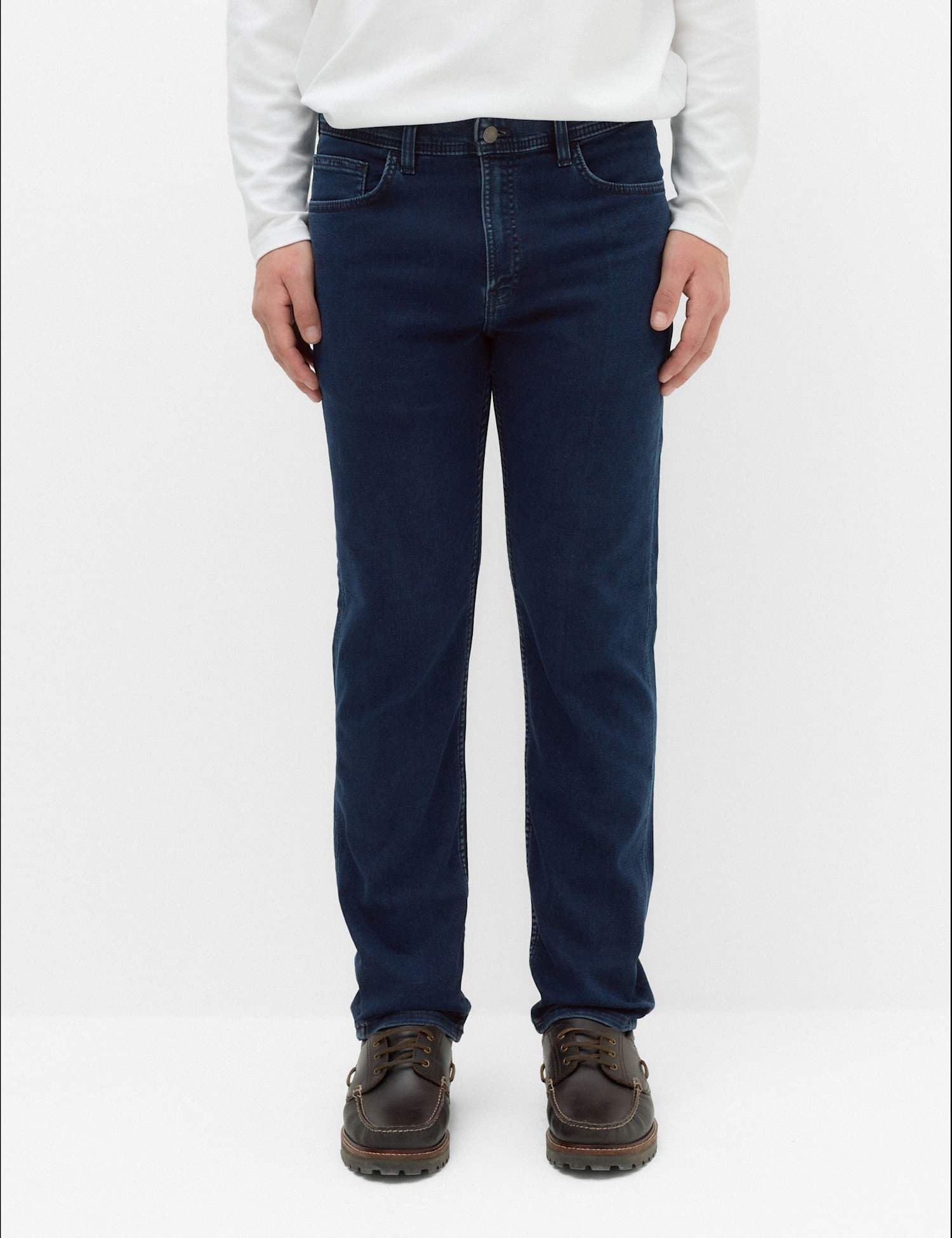 Marks & Spencer M&S Straight Fit Comfort Stretch Jeans Indigo
