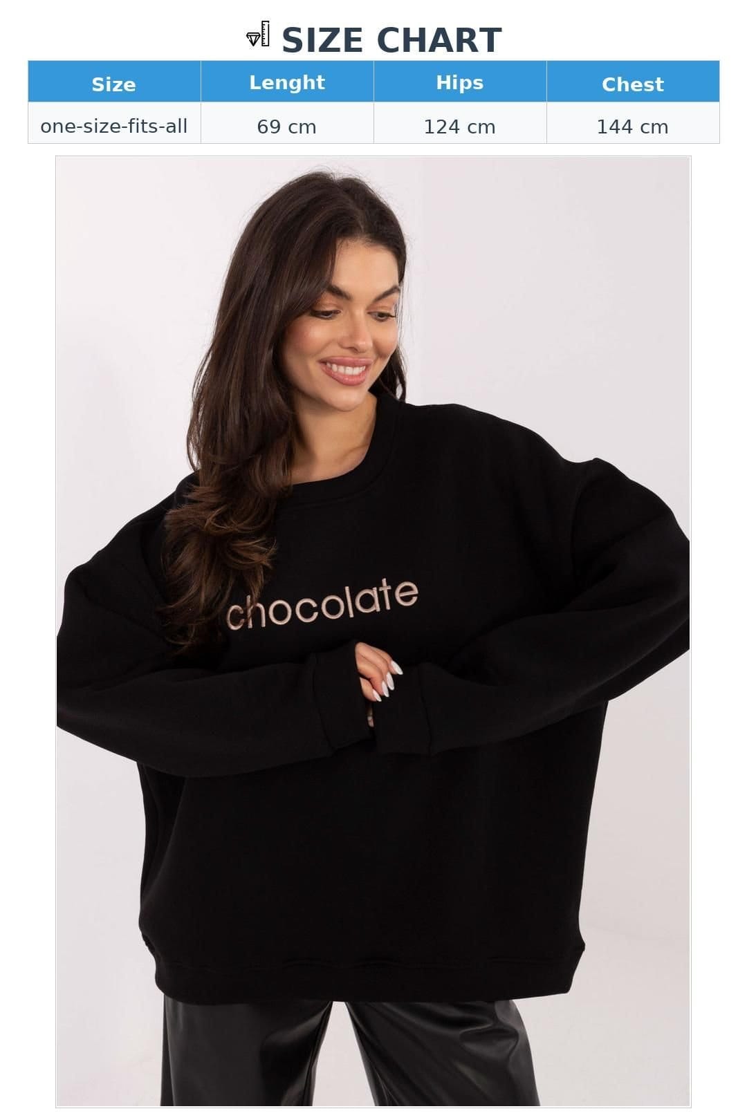 Love Lace Love Lace Women's Classic Cotton Elastane Sweatshirt Embroidered in Black - 4