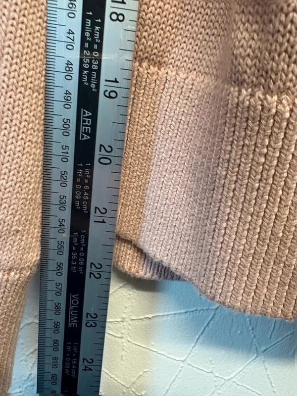 H&M H&M oversized dusty pink knit Jumper cowl neck M Relaxed fit b121