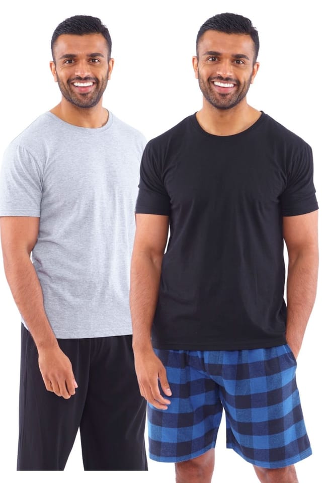 Just Essentials Just Essentials Men's 2 Pack Pyjama T-Shirts - 2