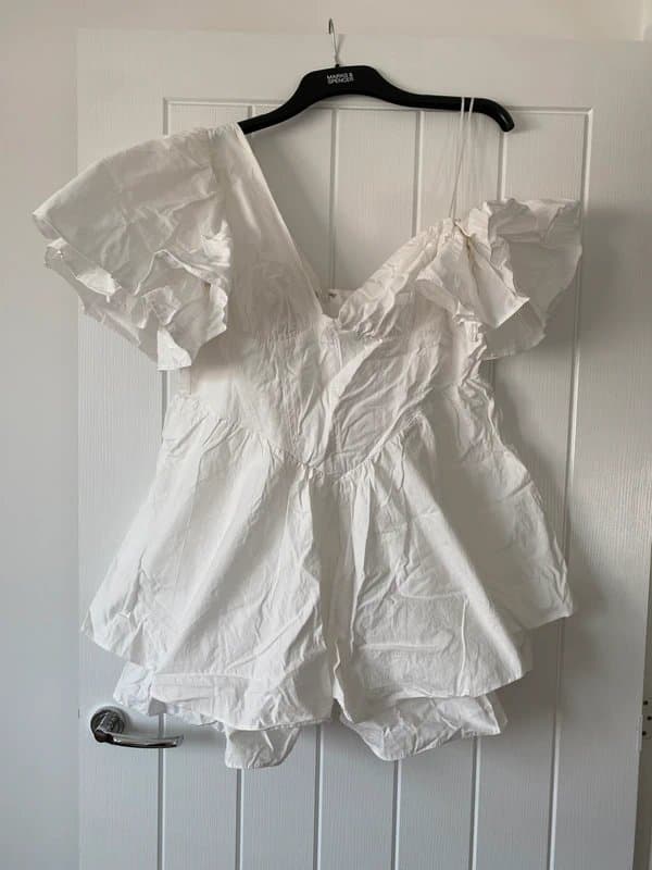 ASOS ASOS Luxe One Shoulder Cotton Dress