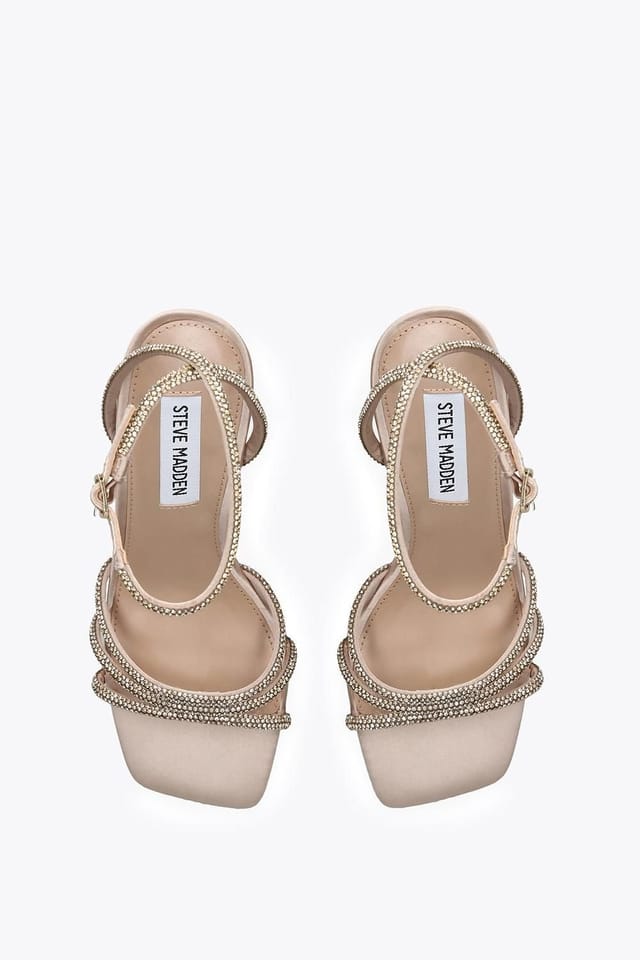 Steve Madden STEVE MADDEN Women's 'Aubri Champagne' Sandals in Light Beige - 2