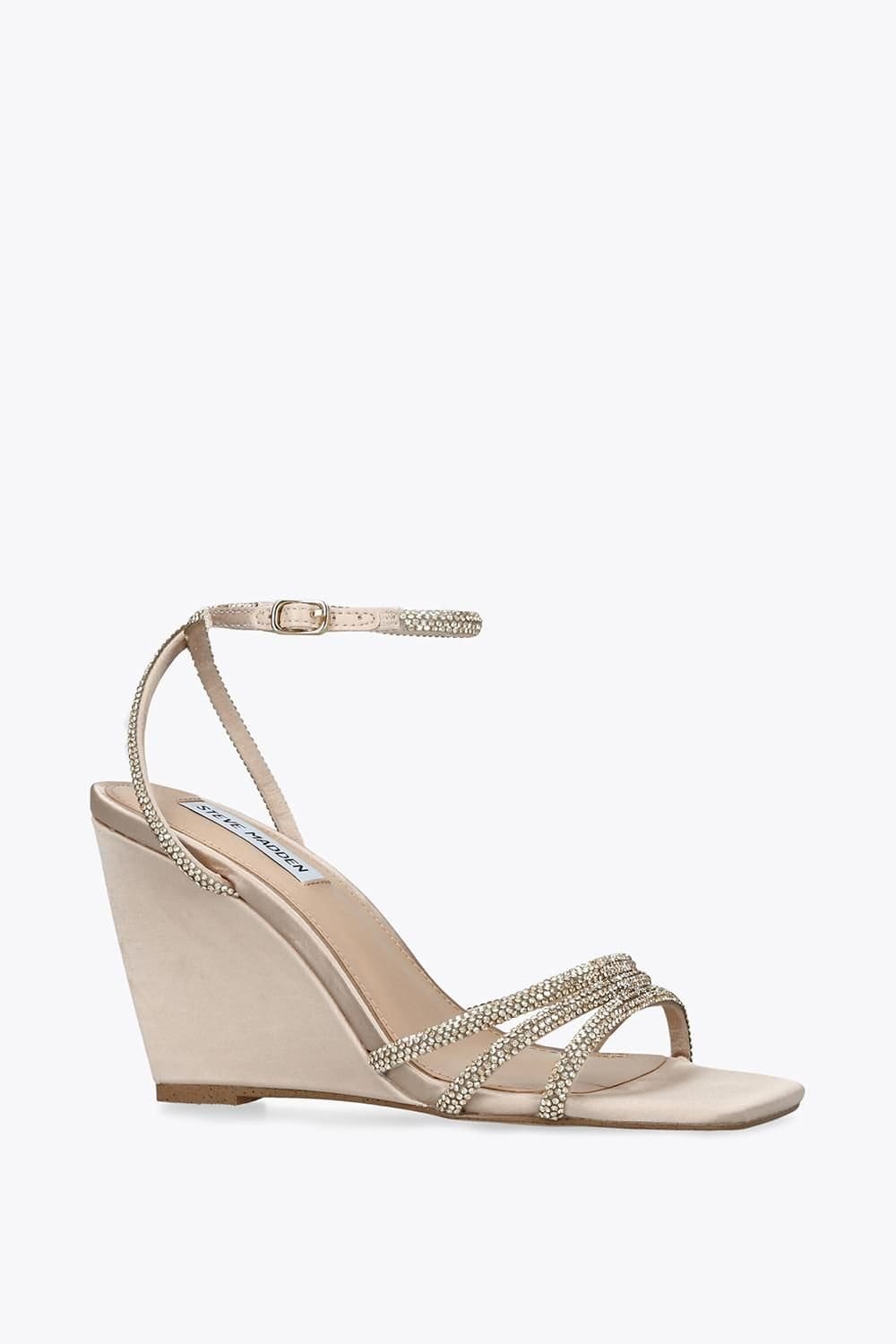 Steve Madden STEVE MADDEN Women's 'Aubri Champagne' Sandals in Light Beige - 4