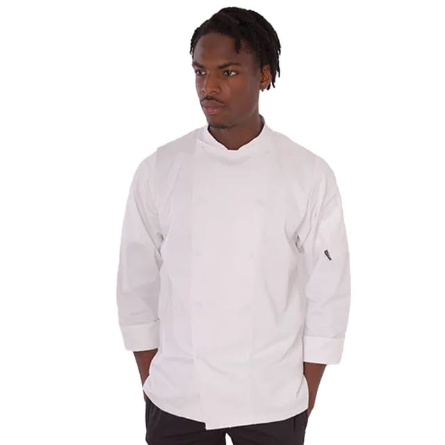 Le Chef Le Chef Men's Executive Chef Jacket in White - 2