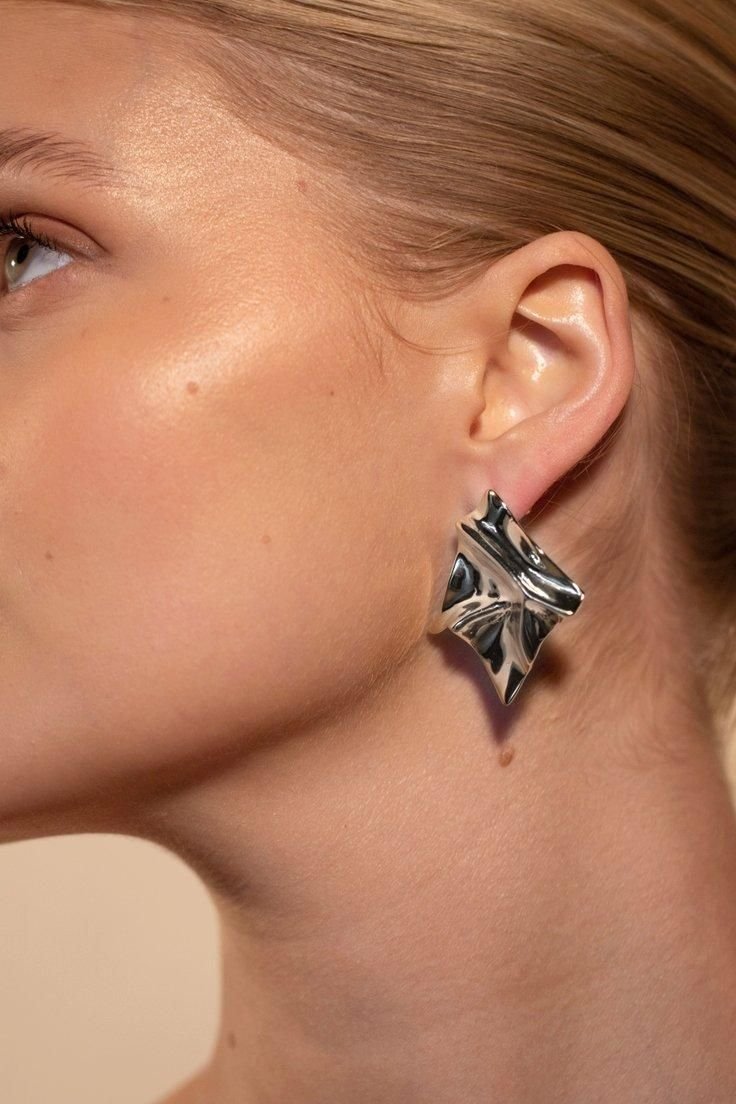 Arctic Fox & Co. Arctic Fox & Co. Women's Nami Molten Silver Earrings - 2