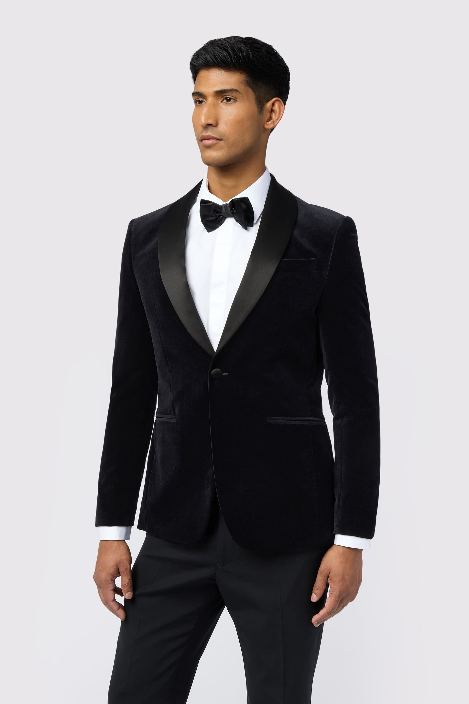 Ted Baker Ted Baker Men's Slim Fit Velvet Jacket in Black