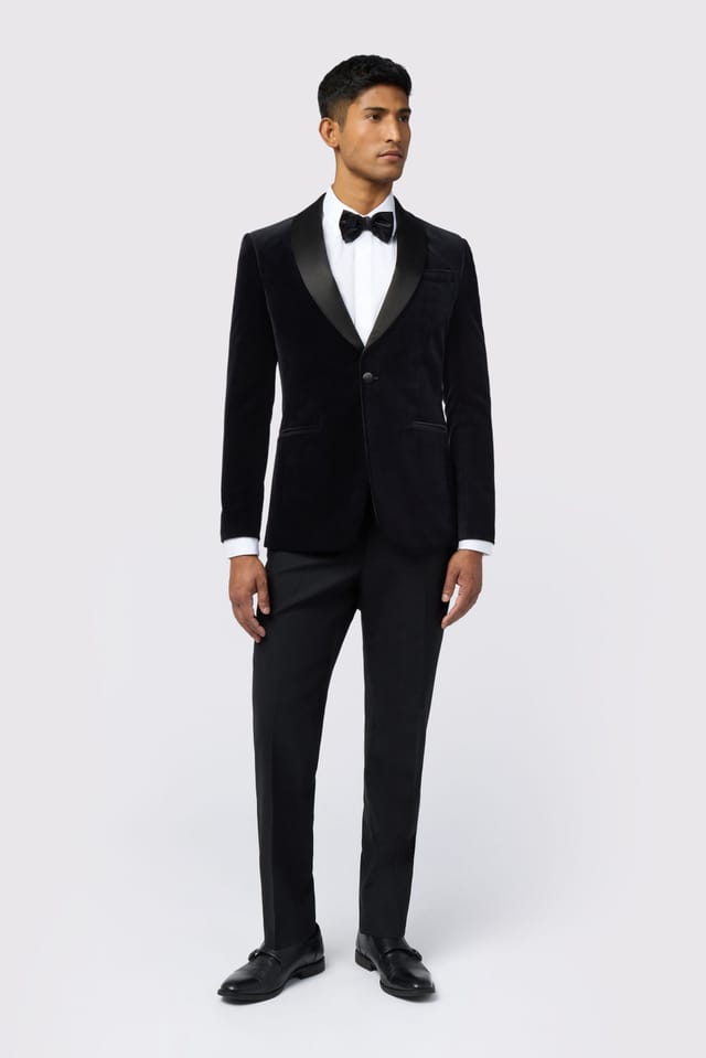 Ted Baker Ted Baker Men's Slim Fit Velvet Jacket in Black - 2