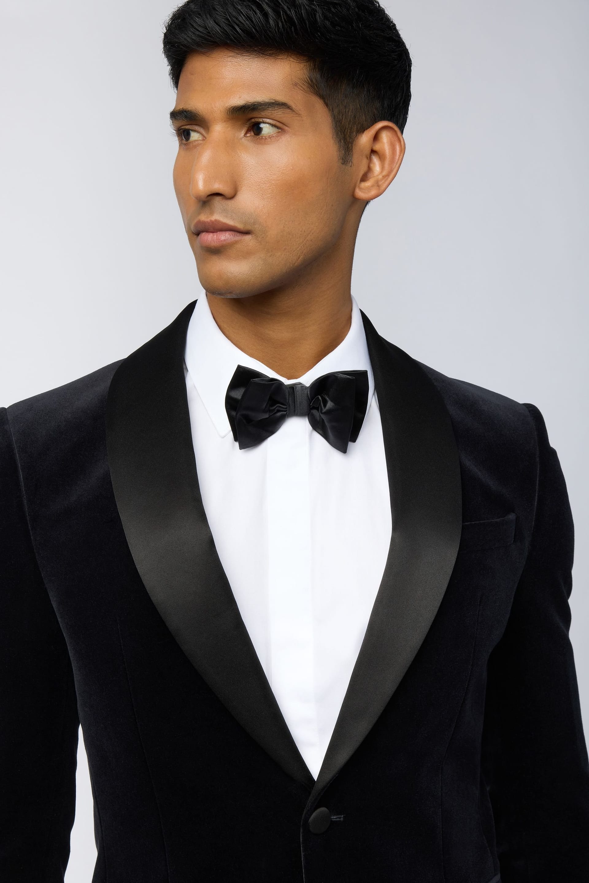 Ted Baker Ted Baker Men's Slim Fit Velvet Jacket in Black - 4