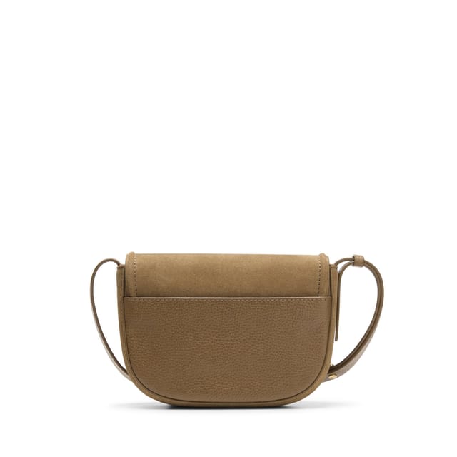 Clarks Clarks Women's Casual Cross 2 Dark Sand Suede Cross Body Bag in Beige - 2