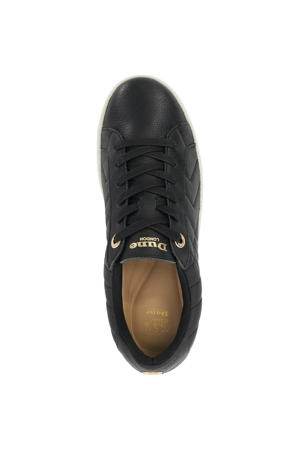 Dune London Dune London Women's 'Egent' Leather Trainers in Black - 4