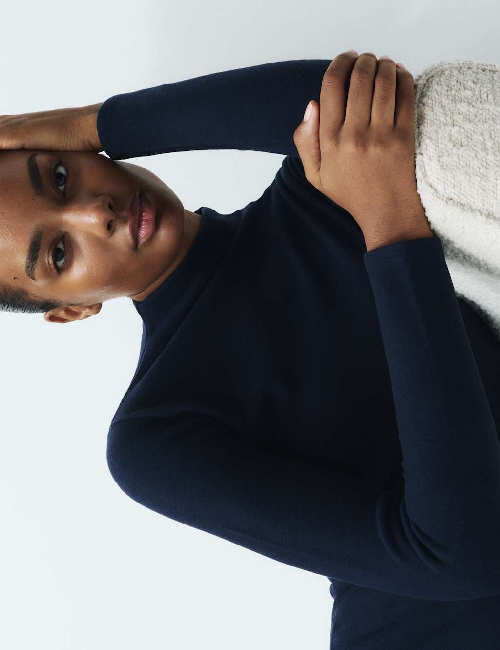 Marks & Spencer M&S Heatgen™ Maximum Thermal Fleece Top Navy - 2