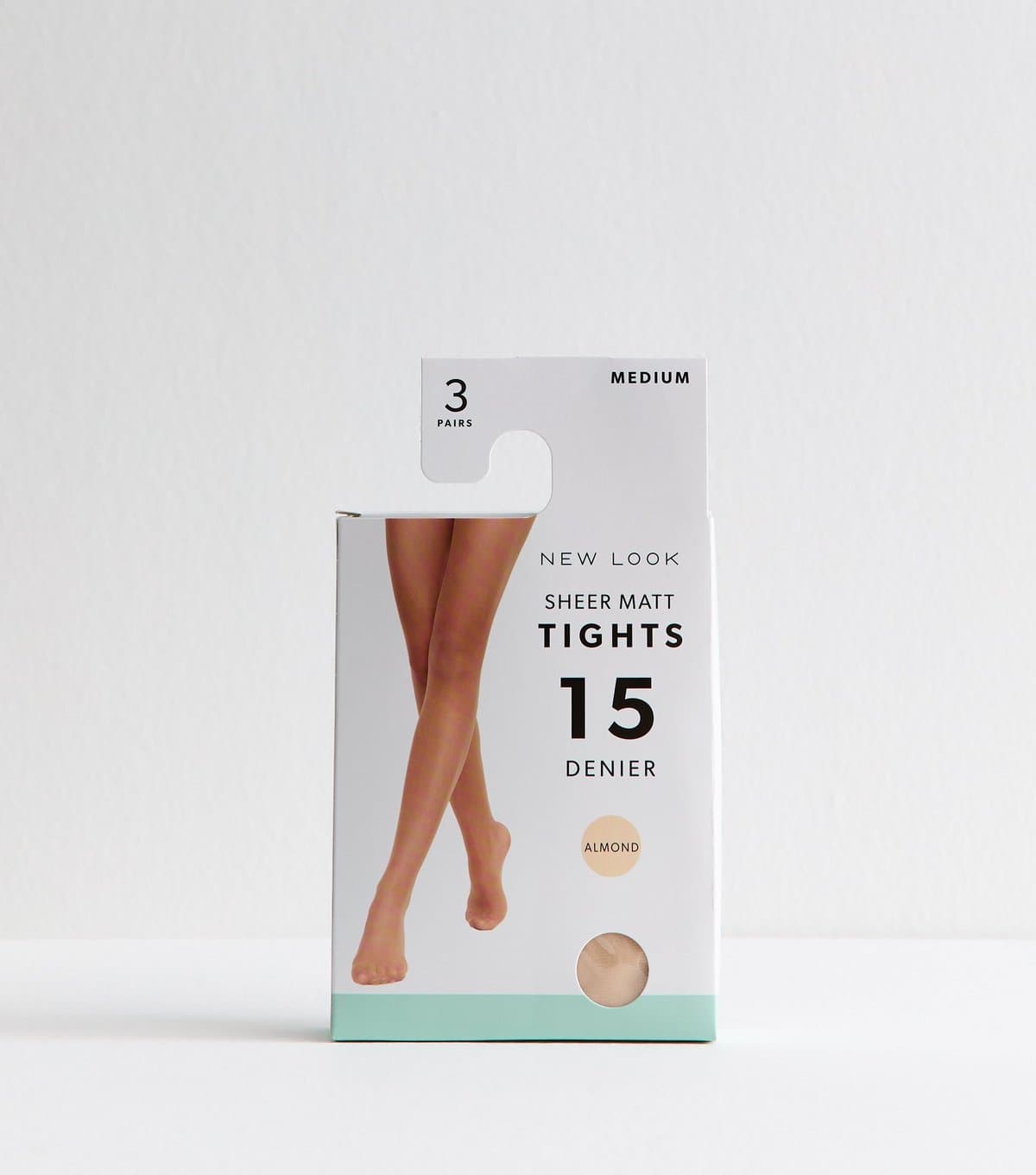 New Look Cream Pack of 3 Sheer Matt 15 Denier Tights New Look