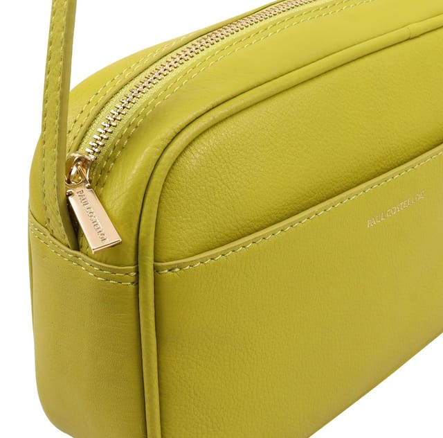 Paul Costelloe Paul Costelloe Women's Cooper Leather Cross Body Bag in Light Green - 3