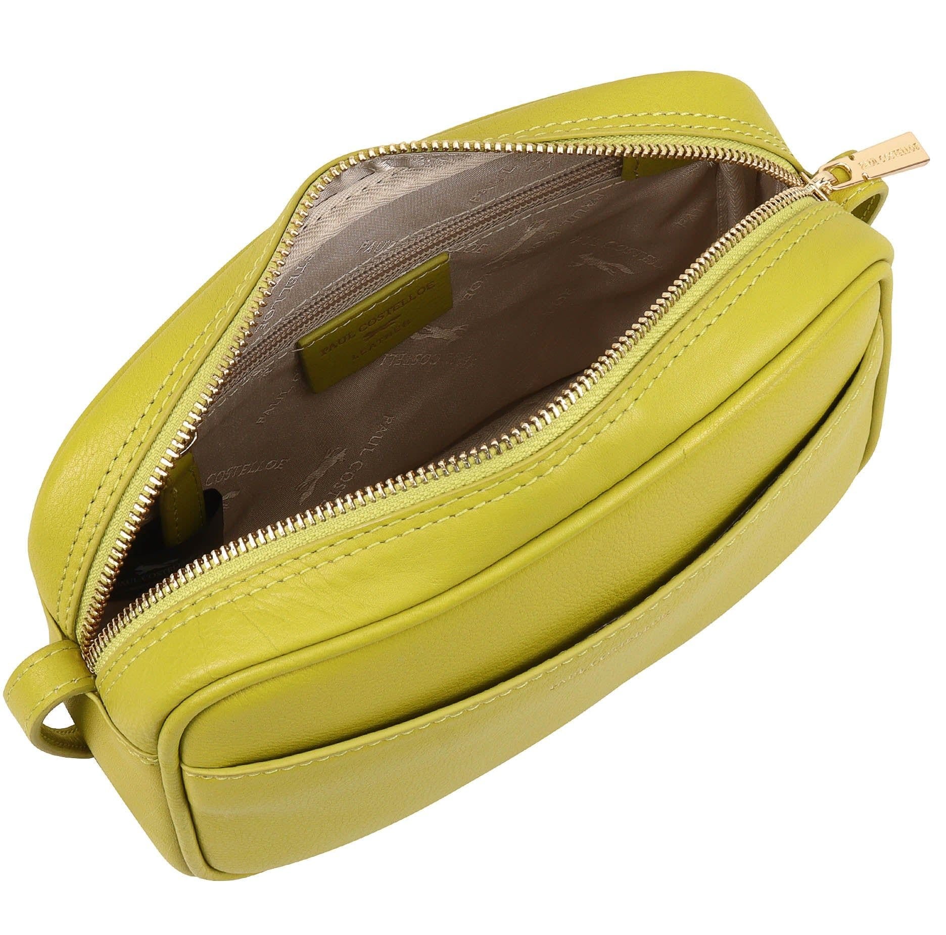 Paul Costelloe Paul Costelloe Women's Cooper Leather Cross Body Bag in Light Green - 4