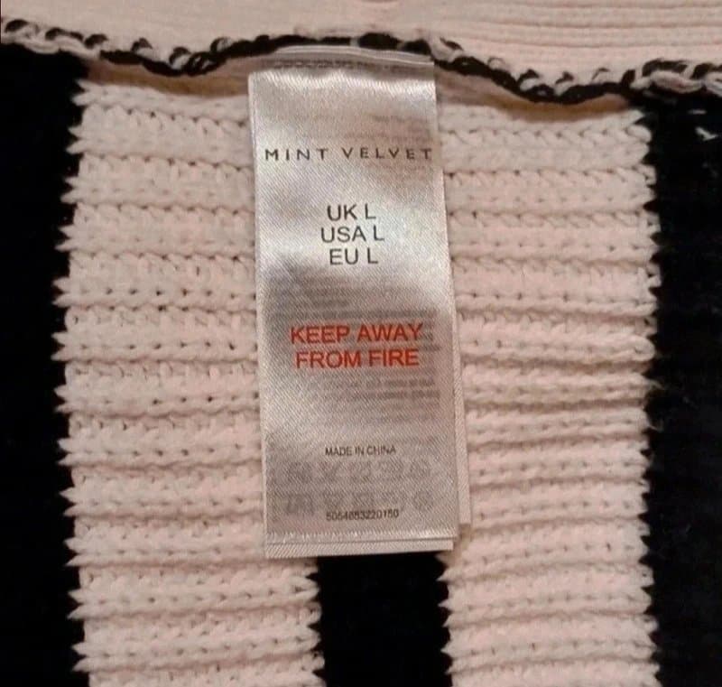 Mint Velvet Mint Velvet Striped Cotton Blend Waistcoat- size L/16