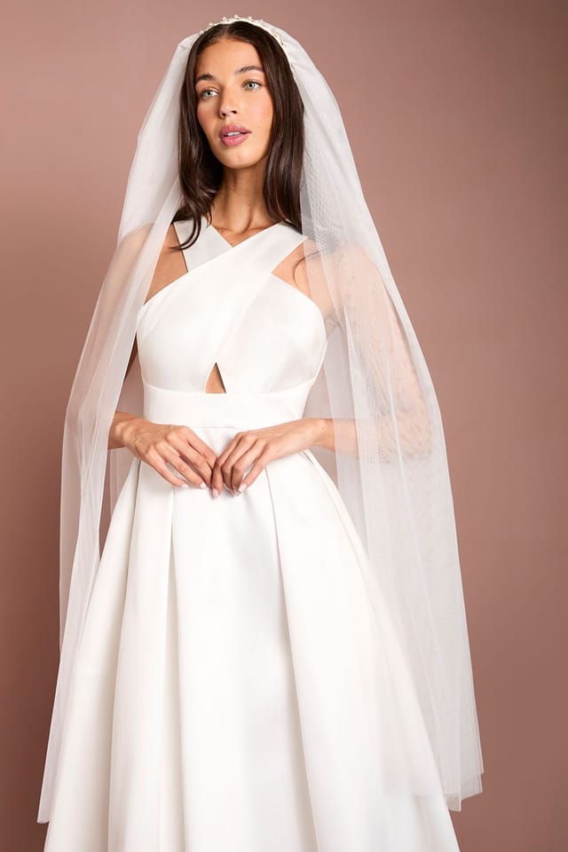 Coast Coast Women's Tulle Veil with Headband in Ivory - 2