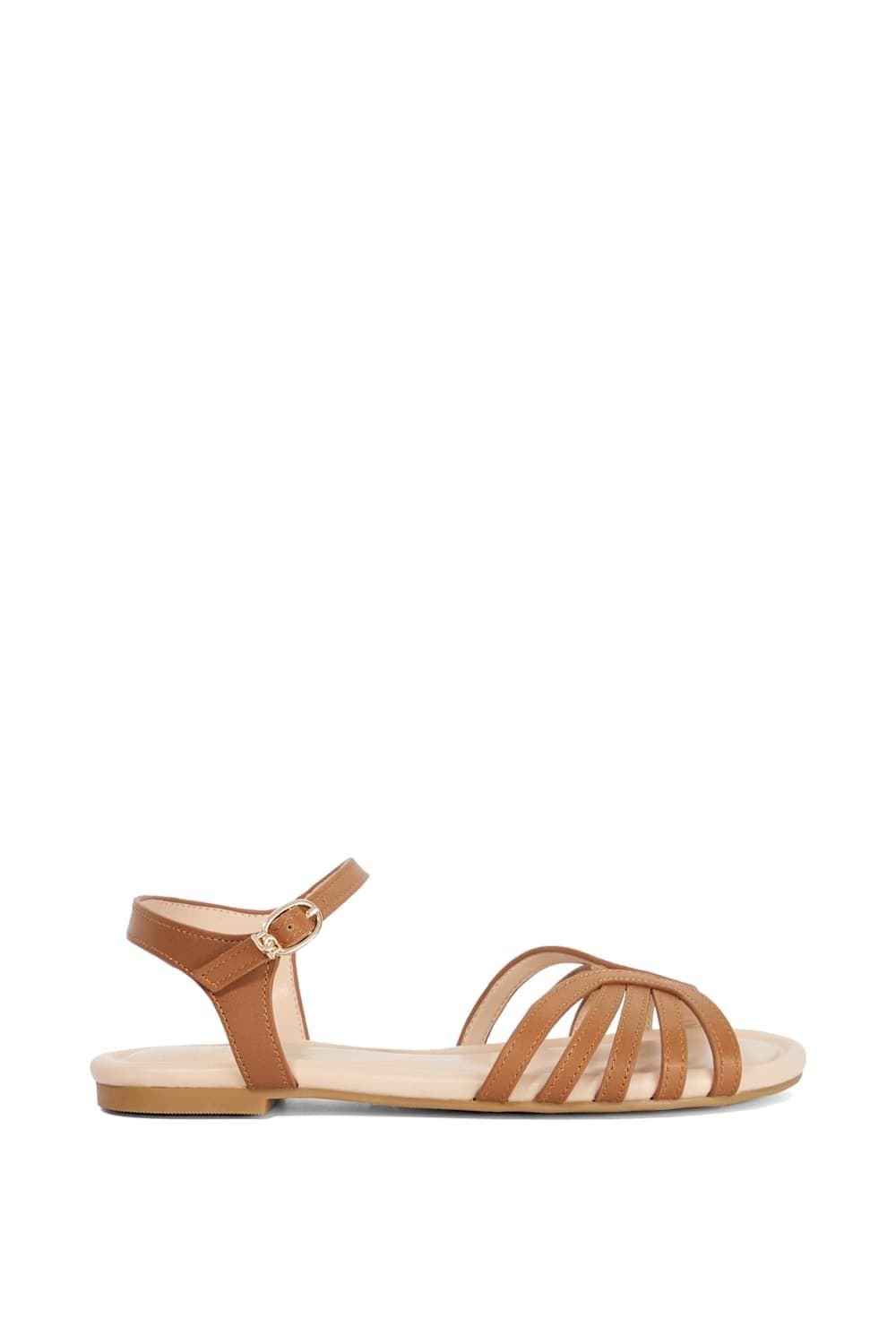 Dune London Dune London Women's 'Lilou' Leather Sandals in Natural