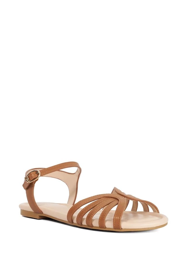 Dune London Dune London Women's 'Lilou' Leather Sandals in Natural - 2