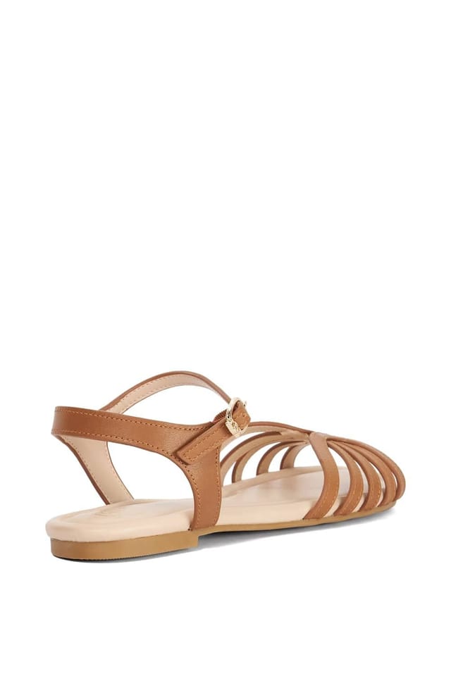Dune London Dune London Women's 'Lilou' Leather Sandals in Natural - 3
