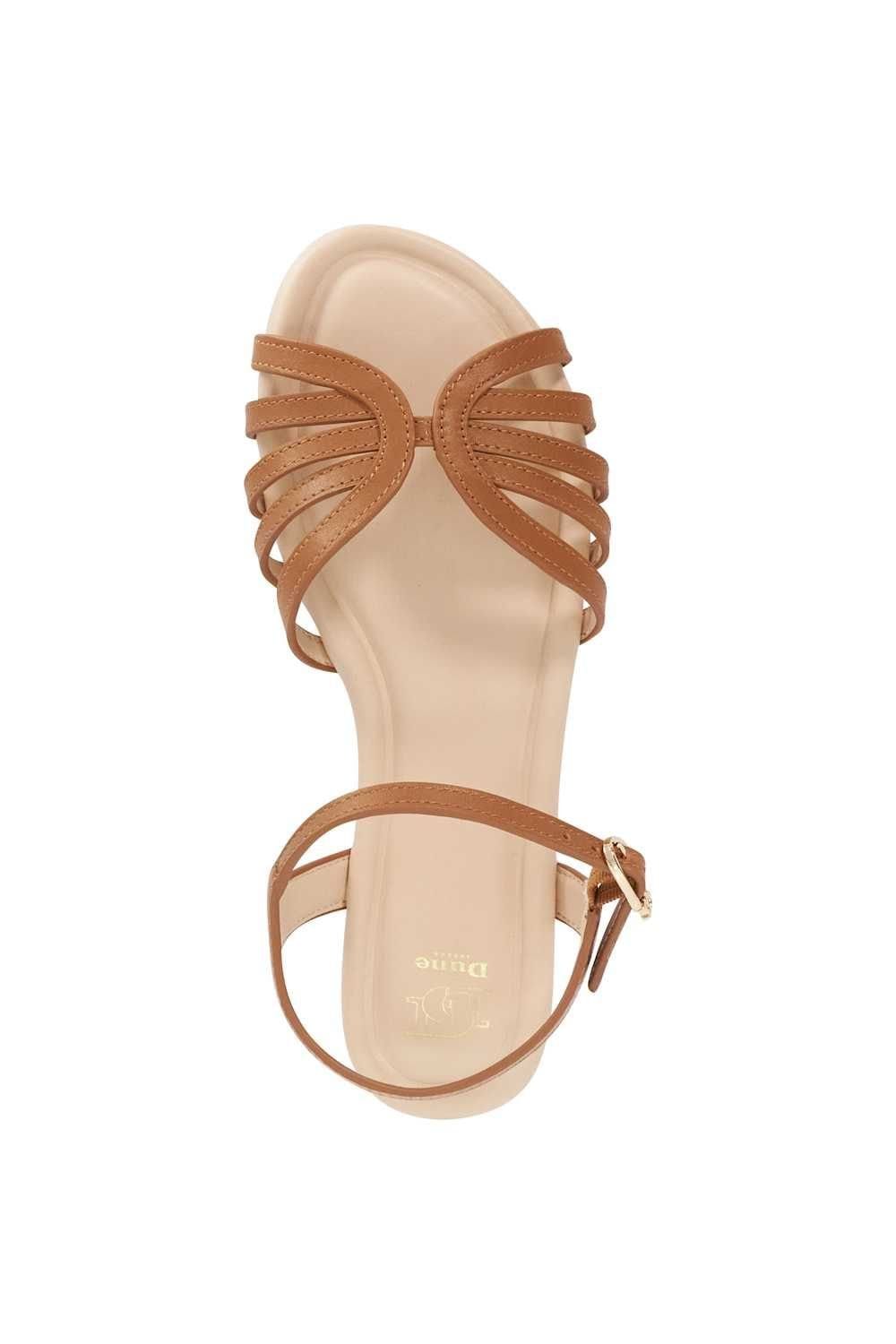 Dune London Dune London Women's 'Lilou' Leather Sandals in Natural - 4