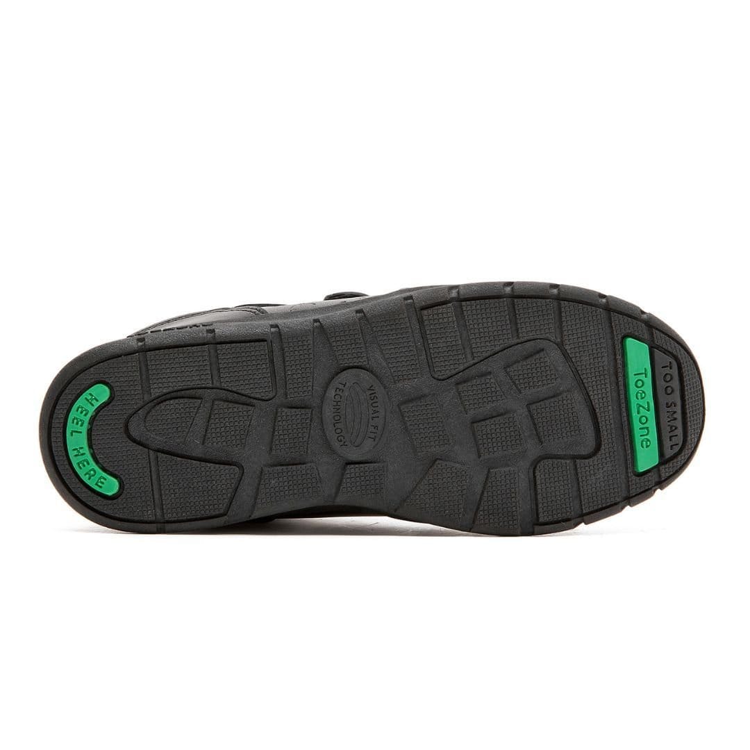 ToeZone ToeZone Men's Pokemon Character Black Rip Tape School Shoes - 4