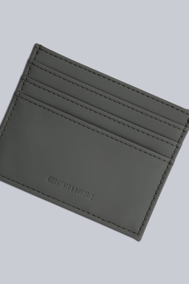 Animal Animal Men's Lightweight Durable Compact Stylish Sleek Leather Multiple Card Holder in Khaki - 3