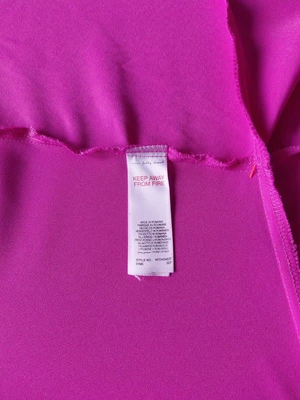 Never Fully Dressed Never Fully Dressed Fuchsia Emily Wrap Dress Pink Satin Ruffle  UK 8 BNWT