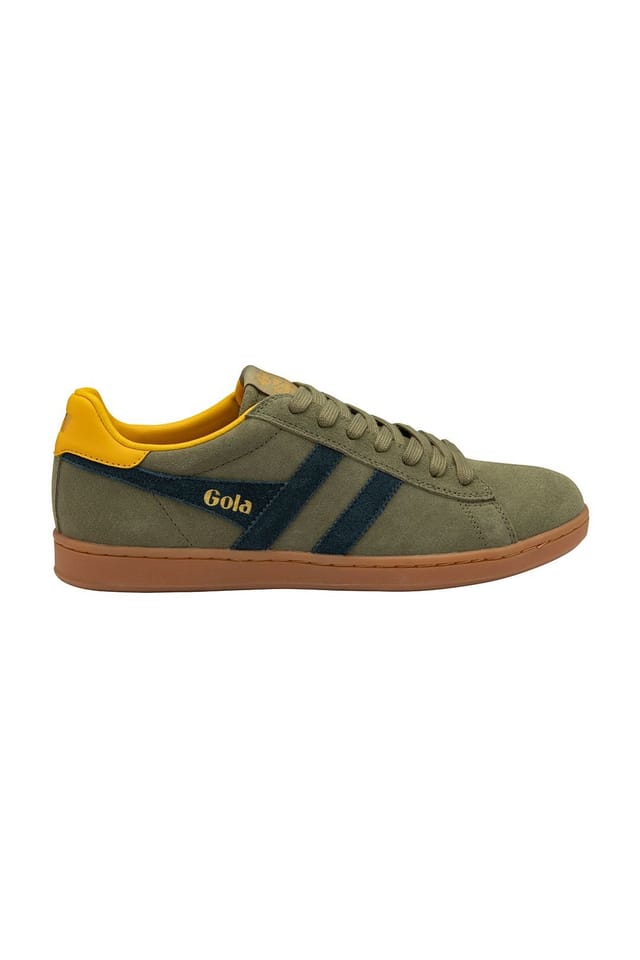 Gola Gola Men's 'Equipe Suede II' Suede Lace-Up Trainers in Khaki - 2