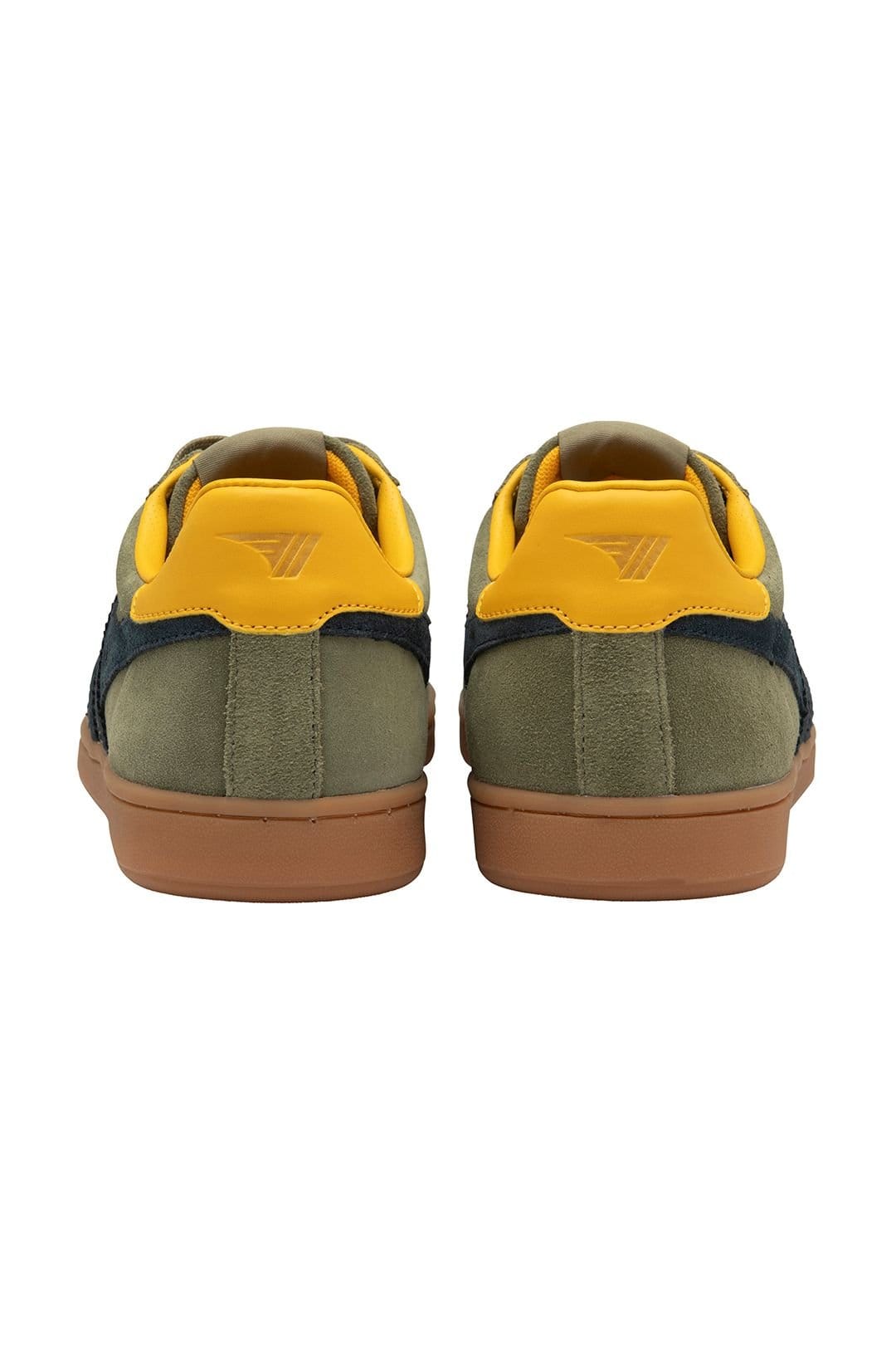Gola Gola Men's 'Equipe Suede II' Suede Lace-Up Trainers in Khaki - 4