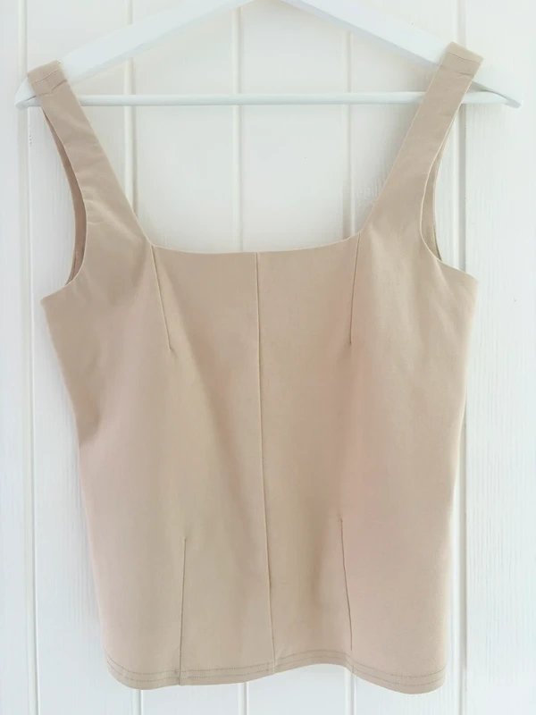 New Look New Look ‘Cameo Rose’ beige corset top size 12 - 1
