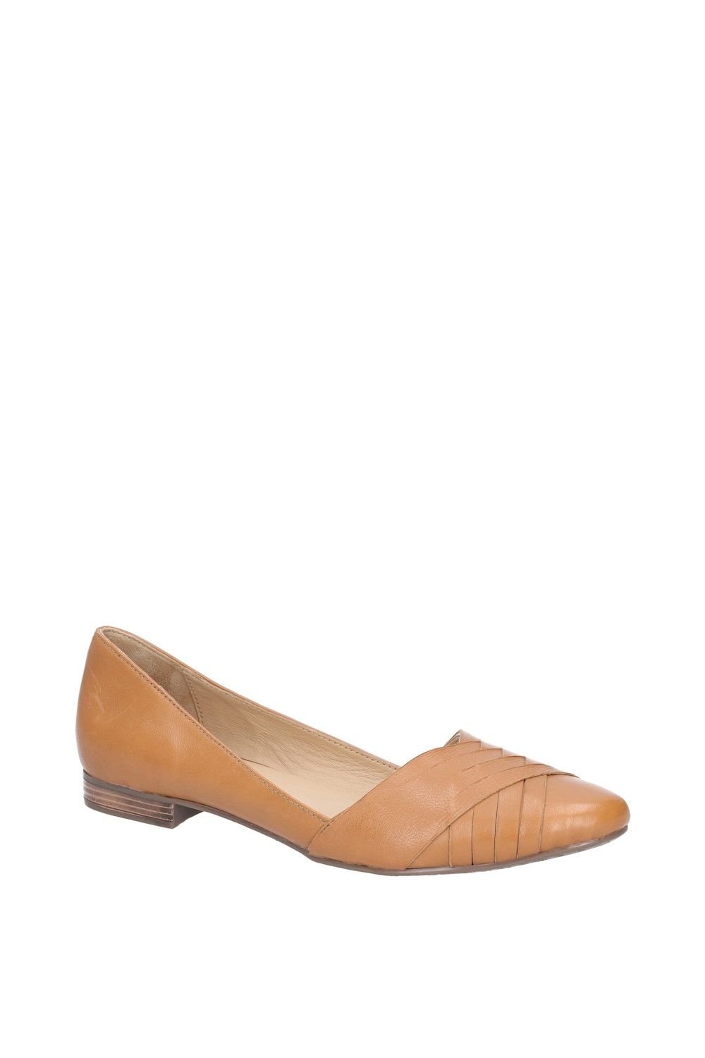 Hush Puppies Hush Puppies Women's 'Marley Ballerina' Leather Ballerina Shoes in Tan - 3