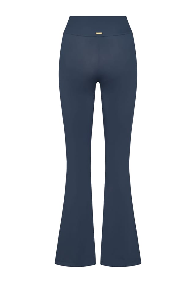 Kalani Sunwear Kalani Sunwear Women's Miami Sculpt UV Flare Leggings in Dark Navy - 2