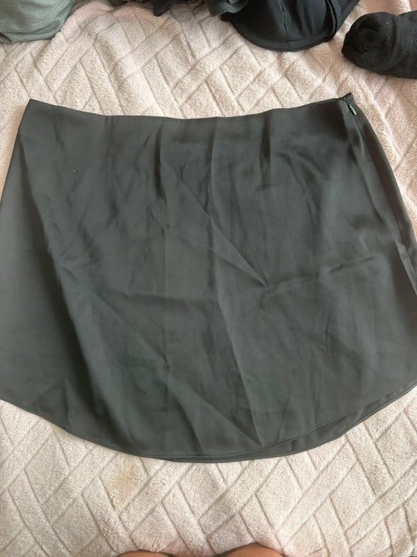 ASOS Black Silk Mini Skirt