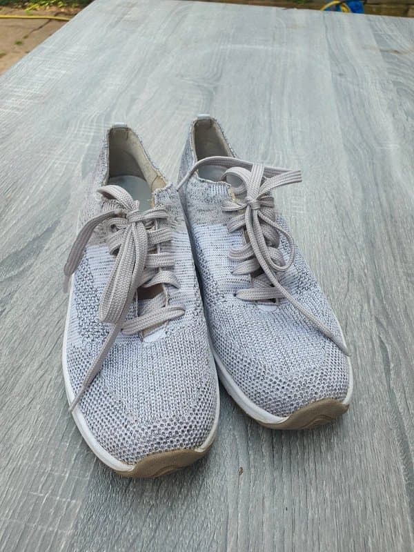 Jones Jones bootmaker grey knit sneakers trainers size uk 3.5 eu 36