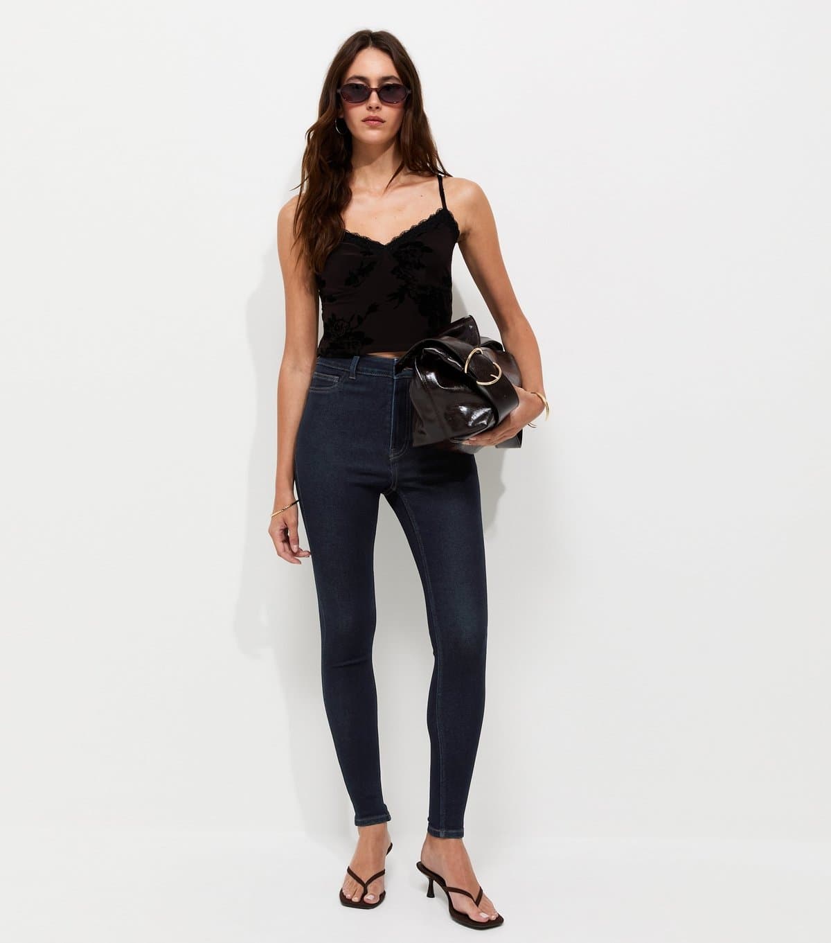 New Look New Look Navy Stretch Denim Skinny Leg Jeans