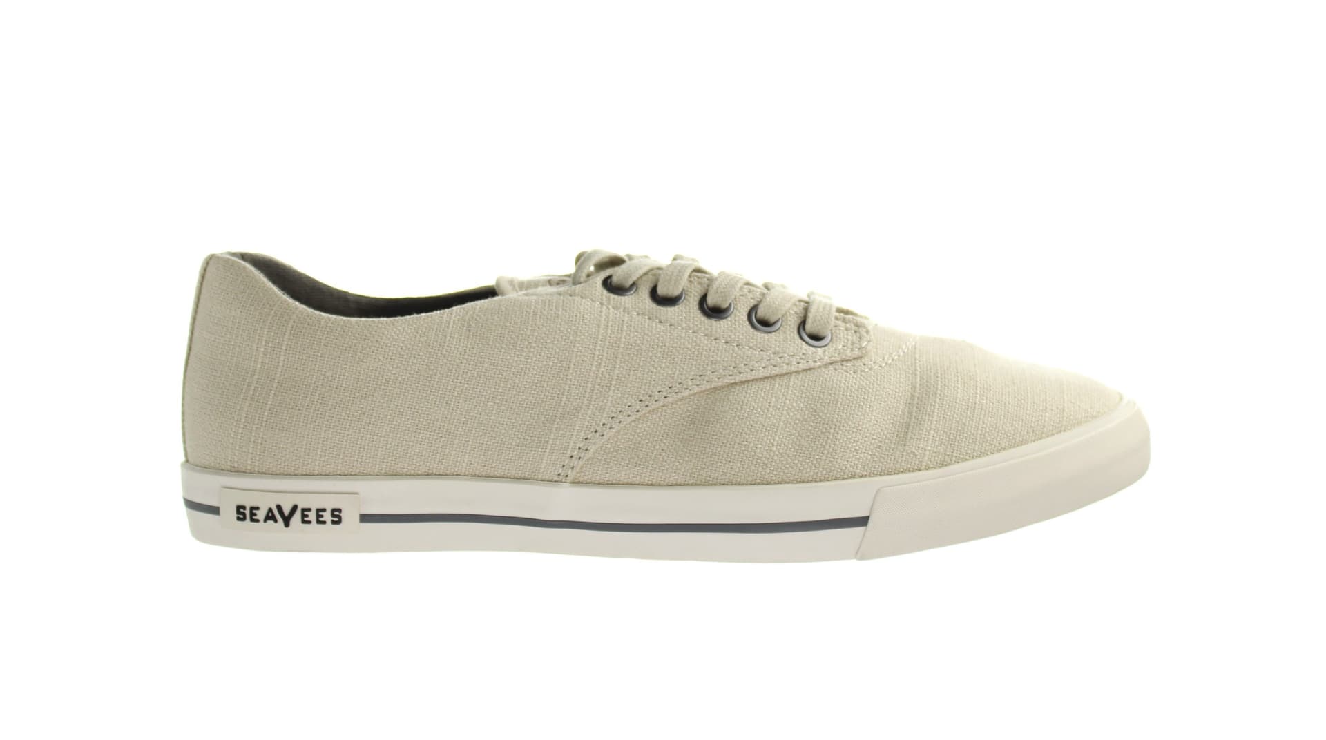 Seavees Seavees Men's Beige Vintage Lace-Up Plimsolls