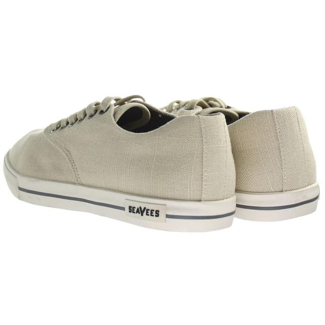 Seavees Seavees Men's Hermosa Natural Vintage Lace-Up Beige Synthetic Plimsolls - 3