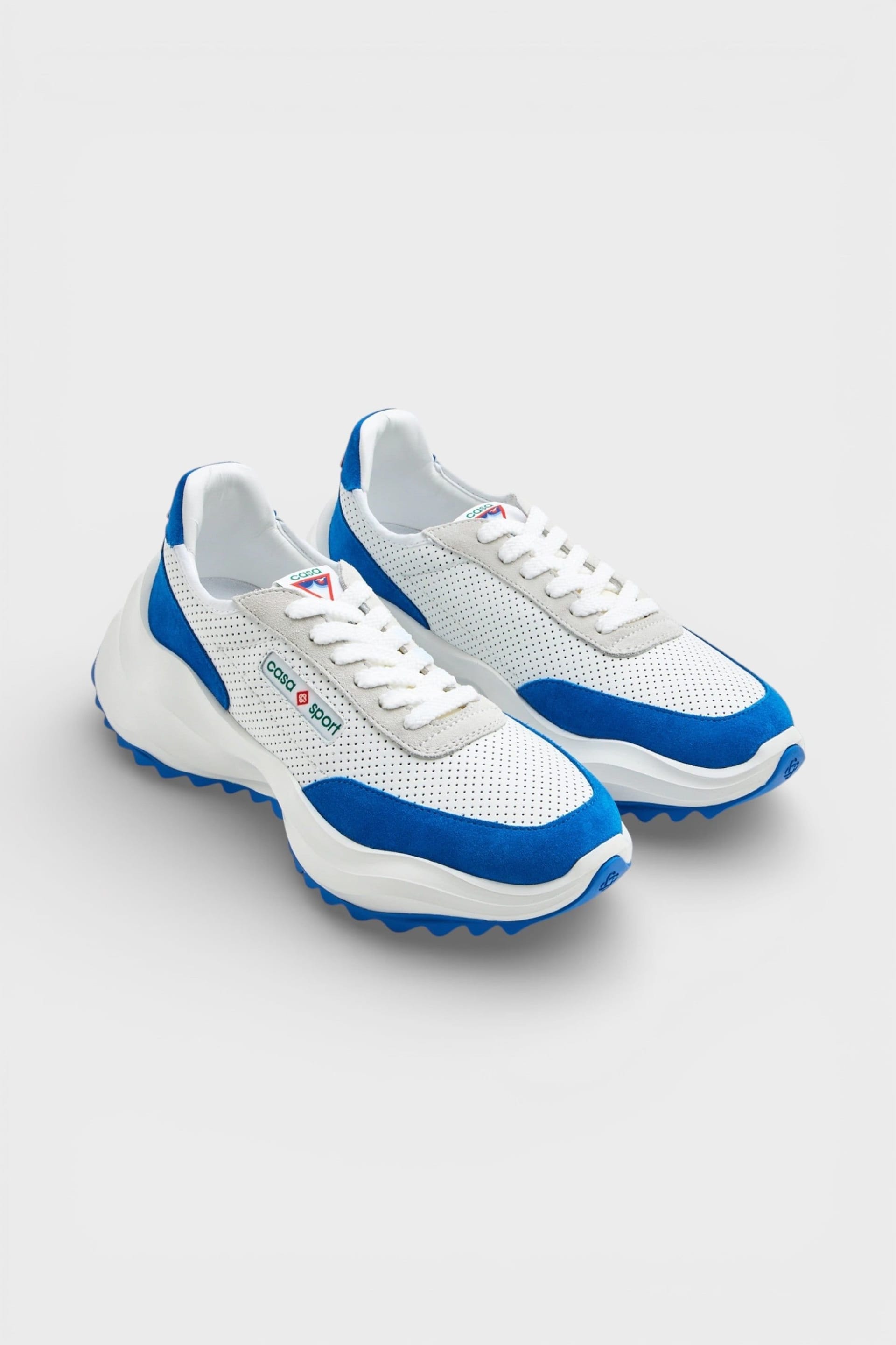 Casablanca Casablanca Men's Atlantis Sneaker White Blue - 4