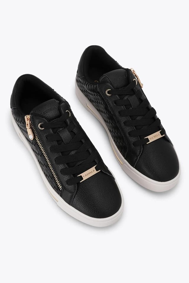Carvela Carvela Women's 'Daniella Zip Weave' Trainers in Black - 2