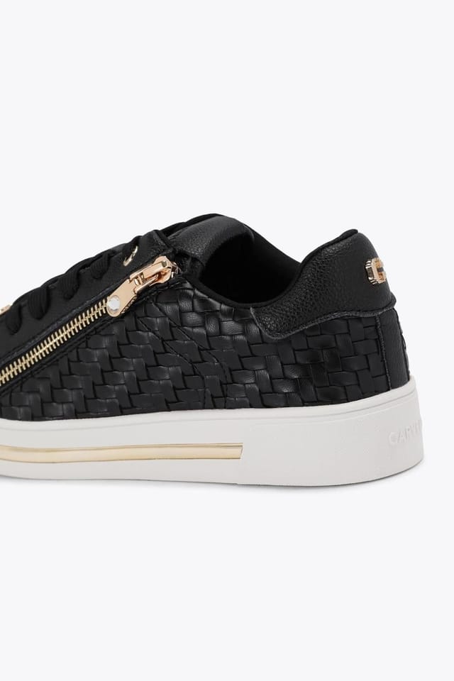 Carvela Carvela Women's 'Daniella Zip Weave' Trainers in Black - 3