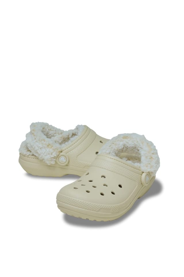 Crocs Crocs Women's Classic Fleece Lined Clog in Beige - 3