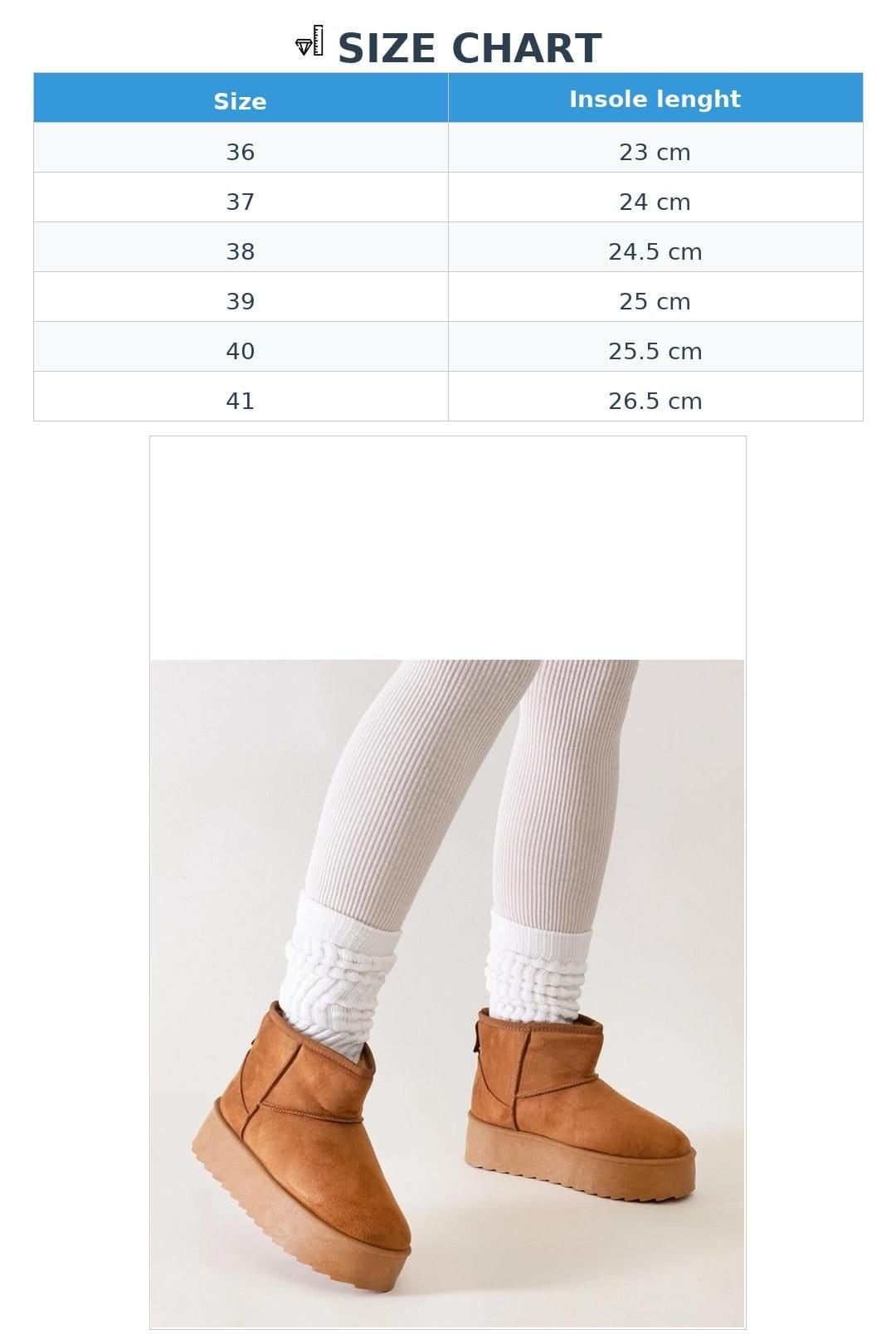 Love Lace Love Lace Women's Casual Insulated High Platform Slip On Warm Snow Boots Round Toe in Brown - 4