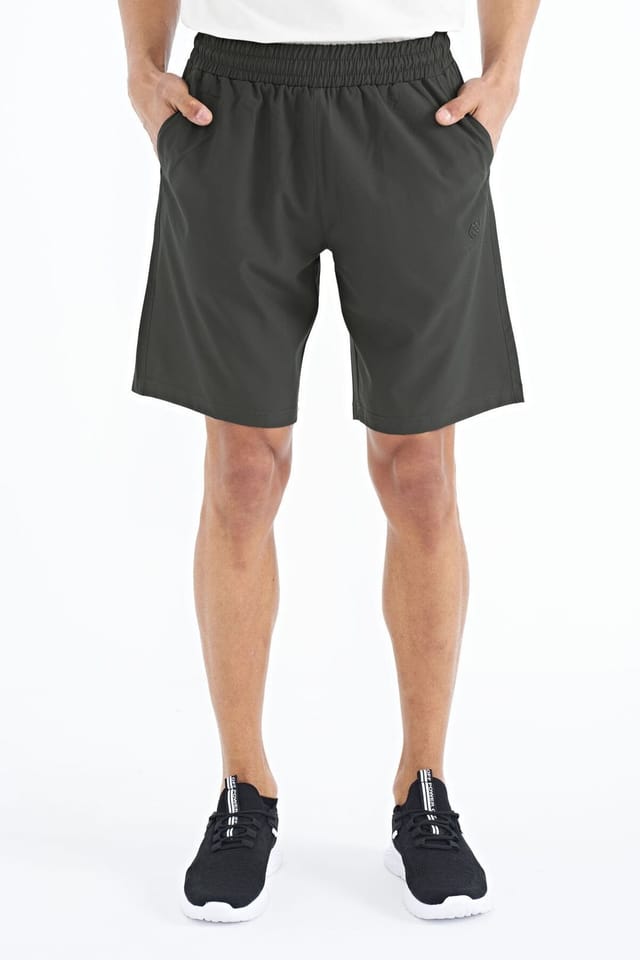 Tommy Life Tommy Life Men's Regular-fit Wide-leg Shorts in Charcoal - 2