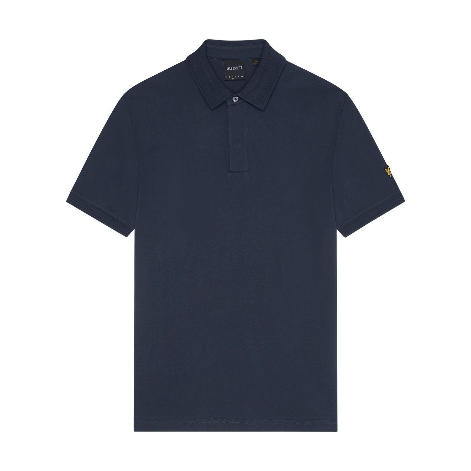 Lyle & Scott Lyle & Scott Men's Tipped Ottoman Polo Shirt in Navy - 1