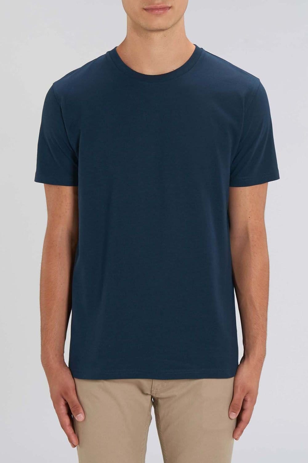 British Boxers British Boxers Men's "Navy" Cotton T-Shirt in Dark Navy - 4